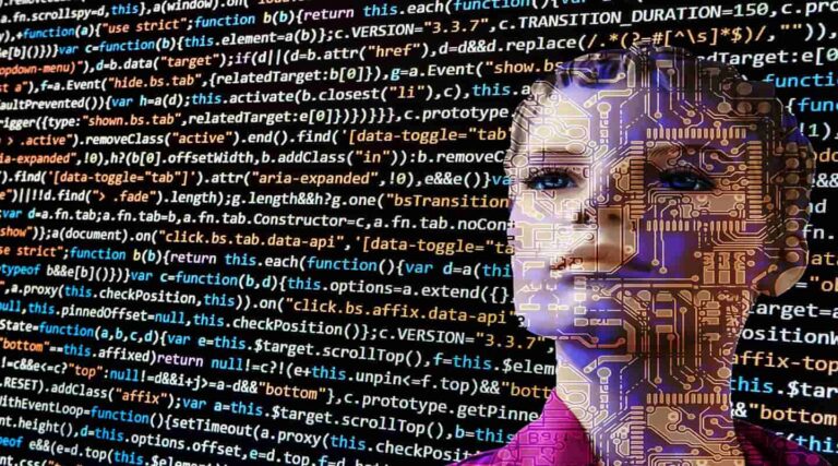 Concept of transhumanism, showcasing advanced technologies and human enhancement